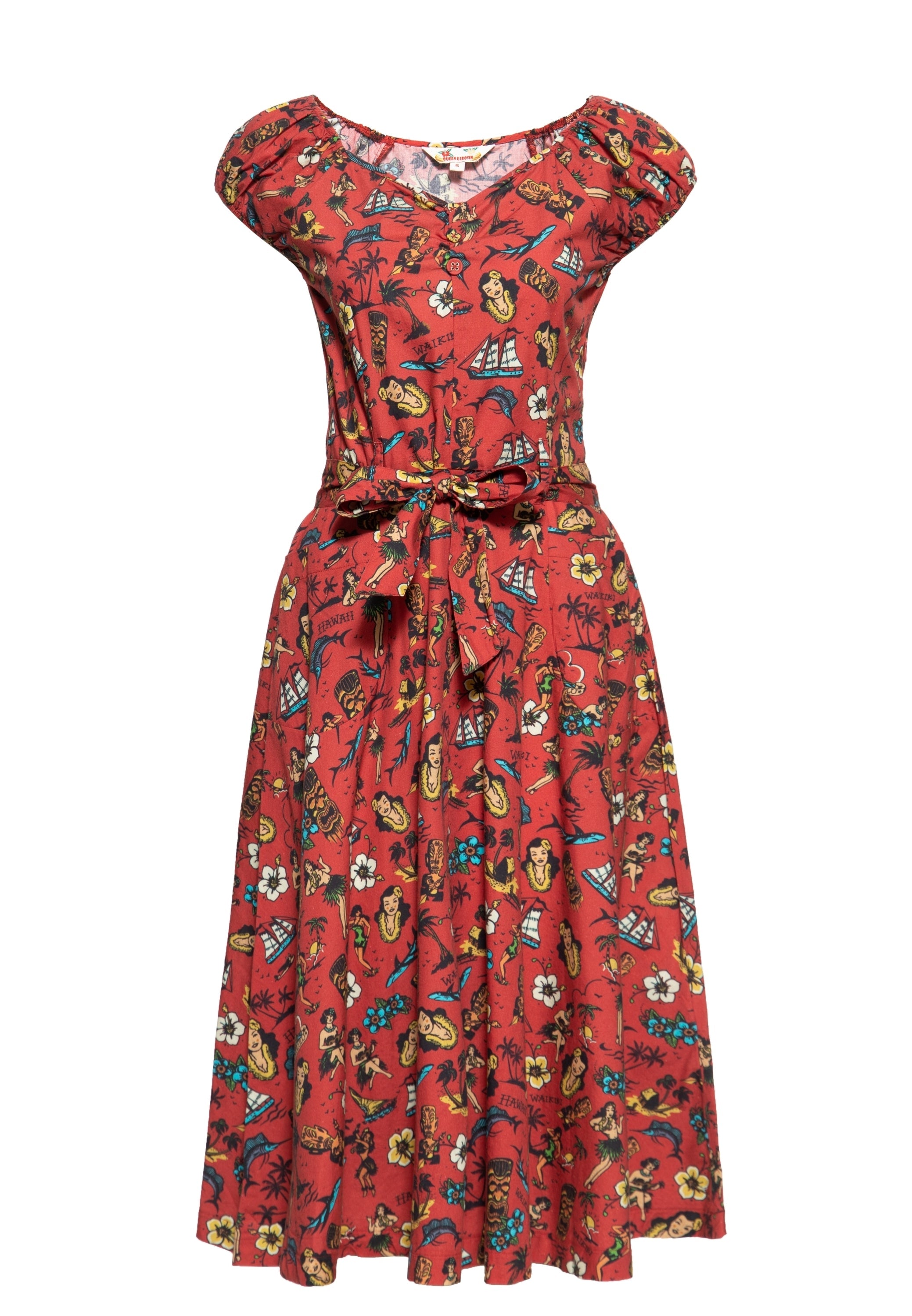 Queen Kerosin - Swing Kleid «Hawaii»