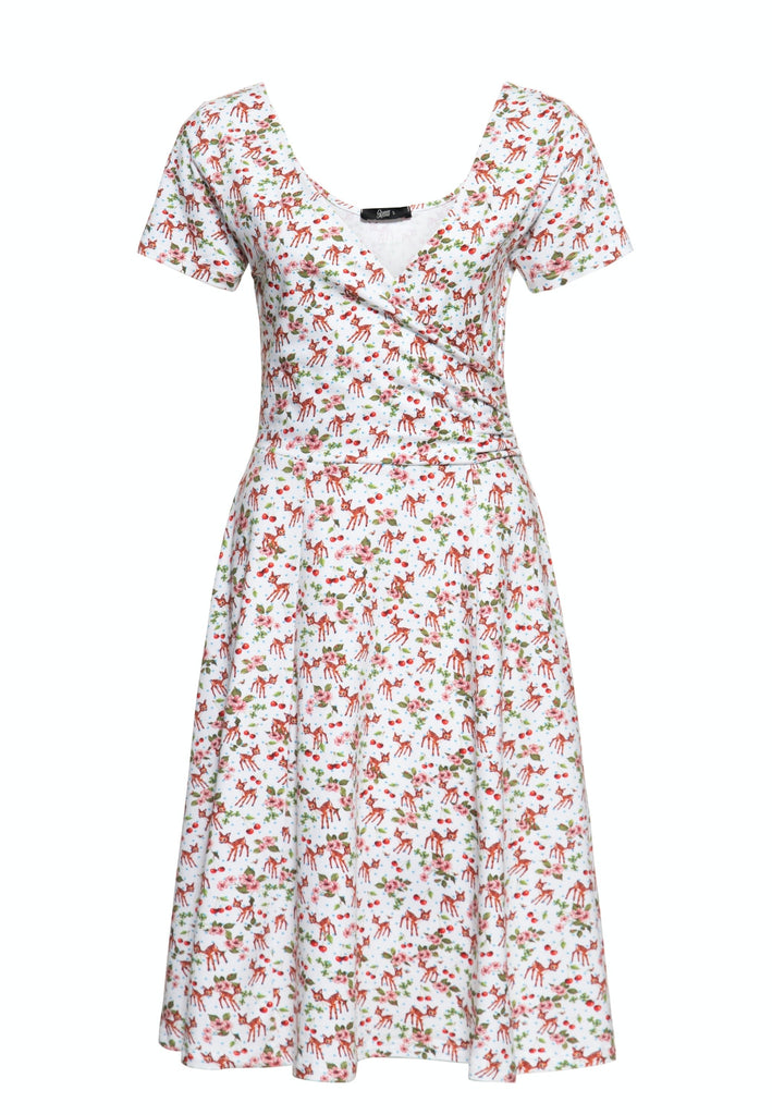 Queen Kerosin Swing Kleid in Wickel-Optik