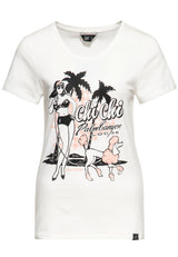 T-Shirt «Chi Chi Beach Poodle» T-Shirts von Queen Kerosin