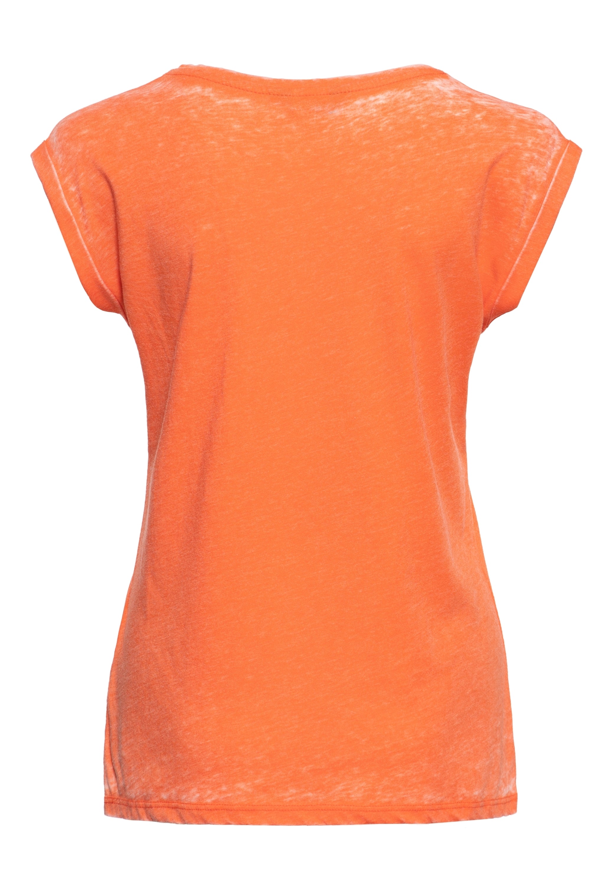 Queen Kerosin - T-Shirt Enzyme Wash «Hit The Road Wheel»