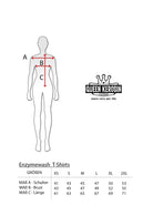 Queen Kerosin - T-Shirt Enzyme Wash «Hit The Road Wheel»