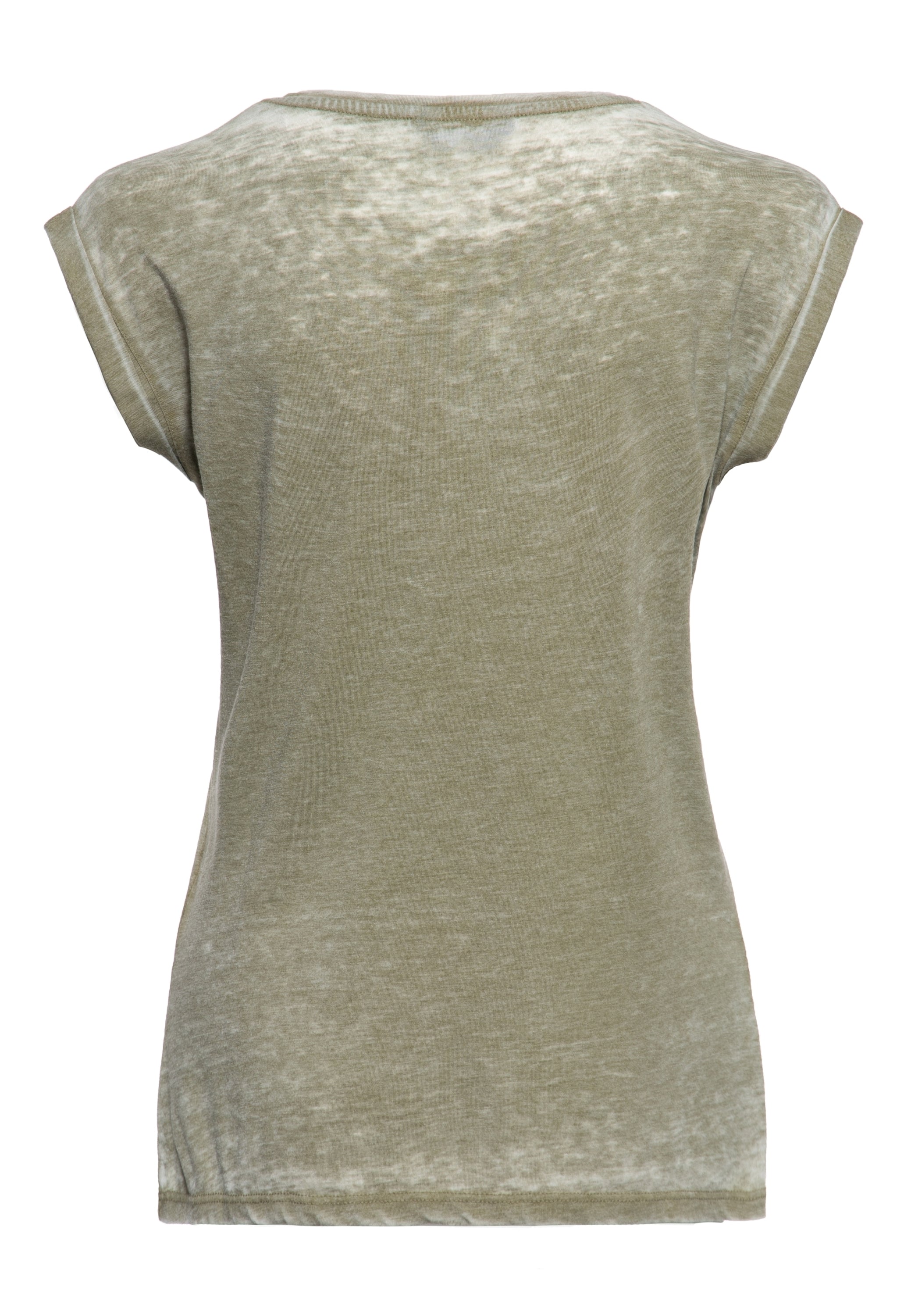 Queen Kerosin - T-Shirt Enzyme Wash «Hit The Road Wheel»