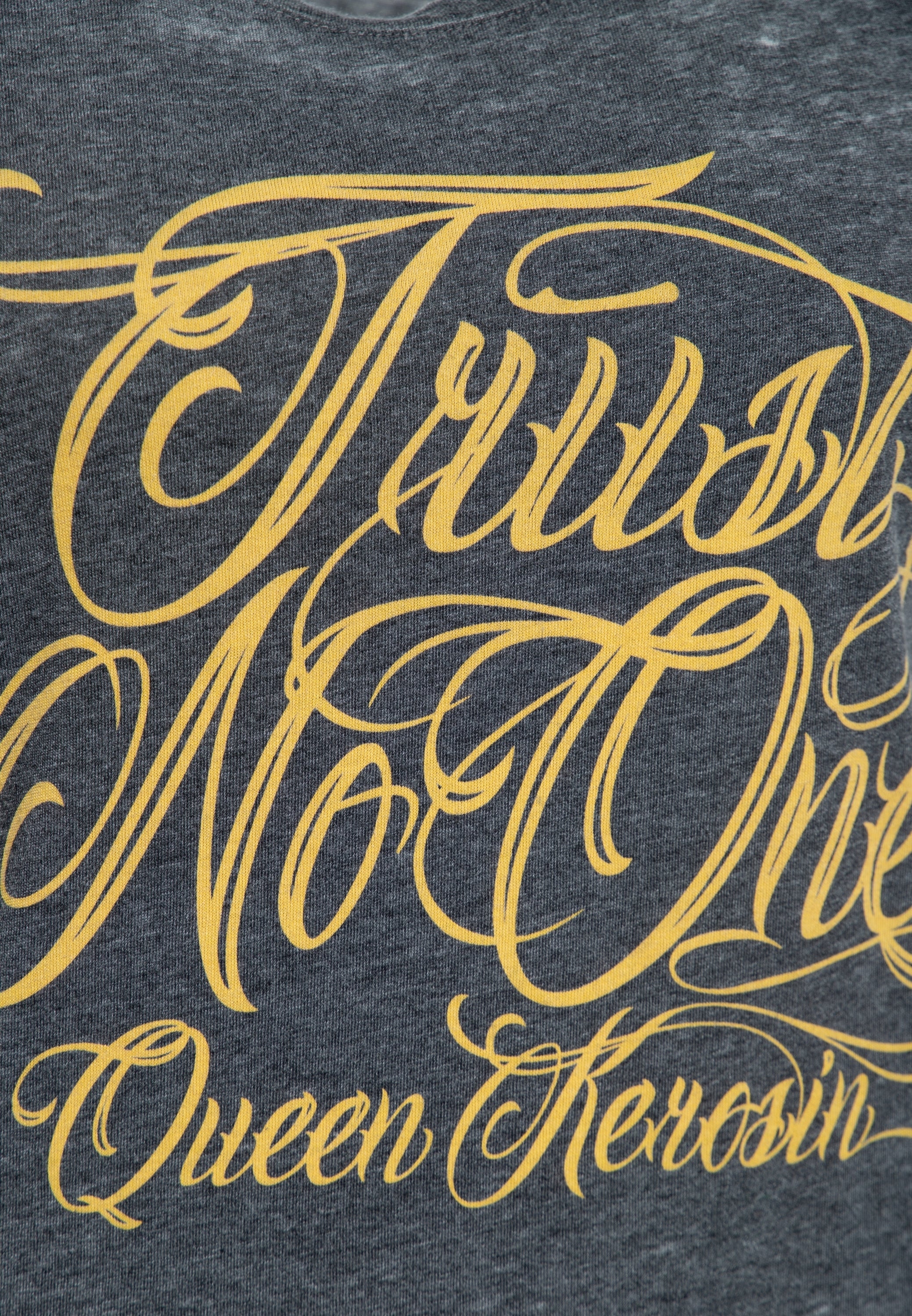 Queen Kerosin - T-Shirt Enzyme Wash «Trust No One»