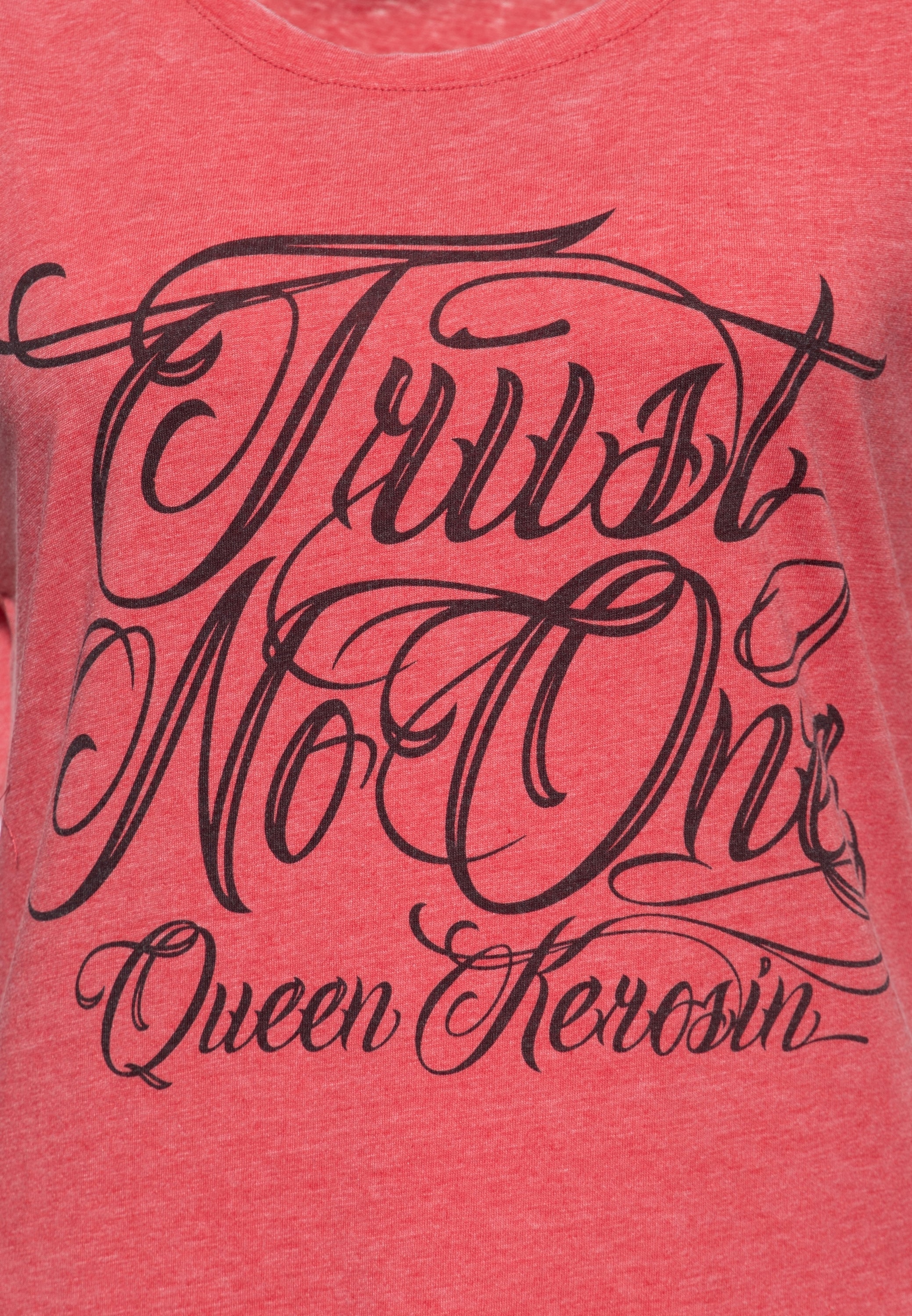 Queen Kerosin - T-Shirt Enzyme Wash «Trust No One»