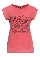 Queen Kerosin - T-Shirt Enzyme Wash «Trust No One»