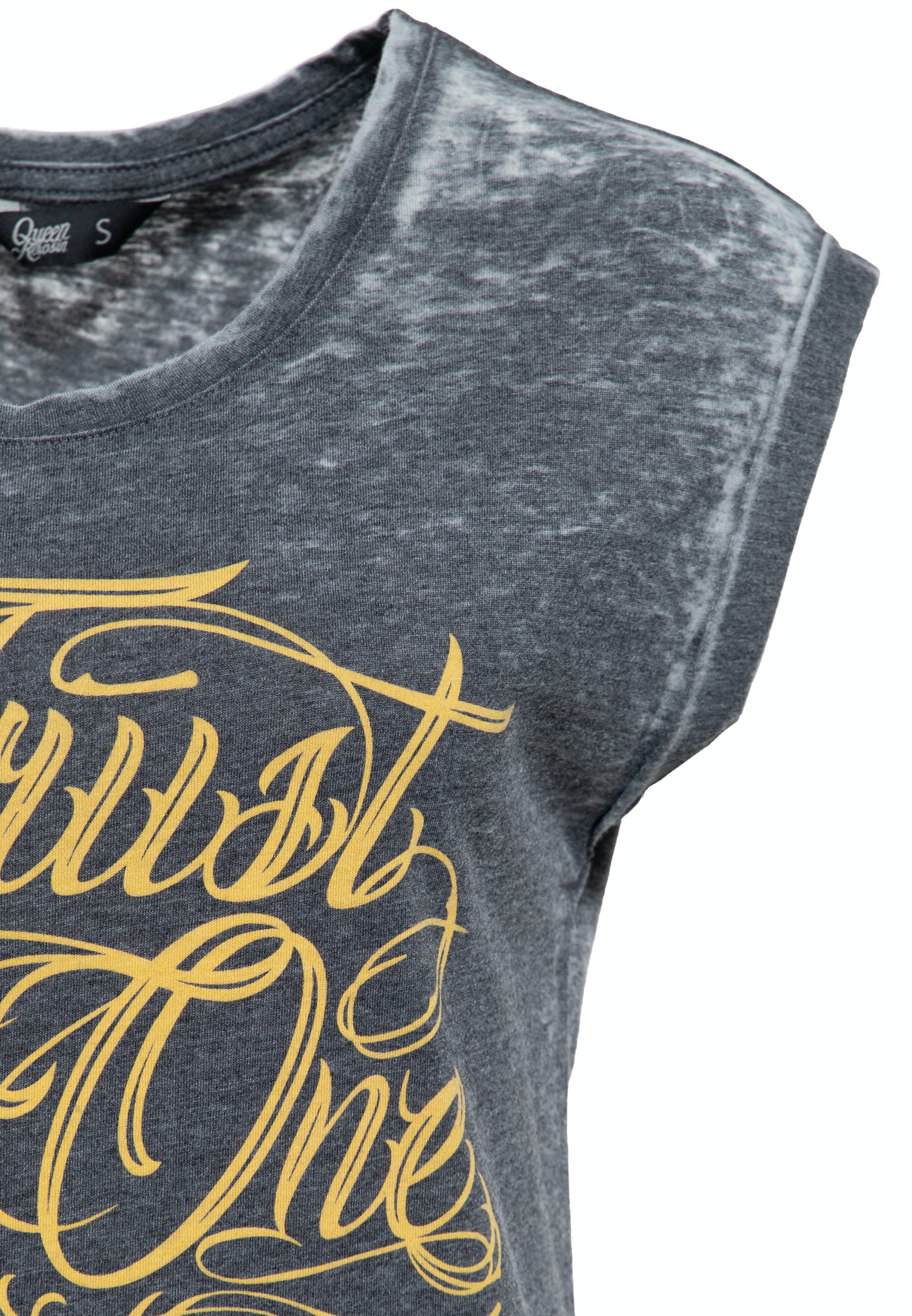 Queen Kerosin - T-Shirt Enzyme Wash «Trust No One»