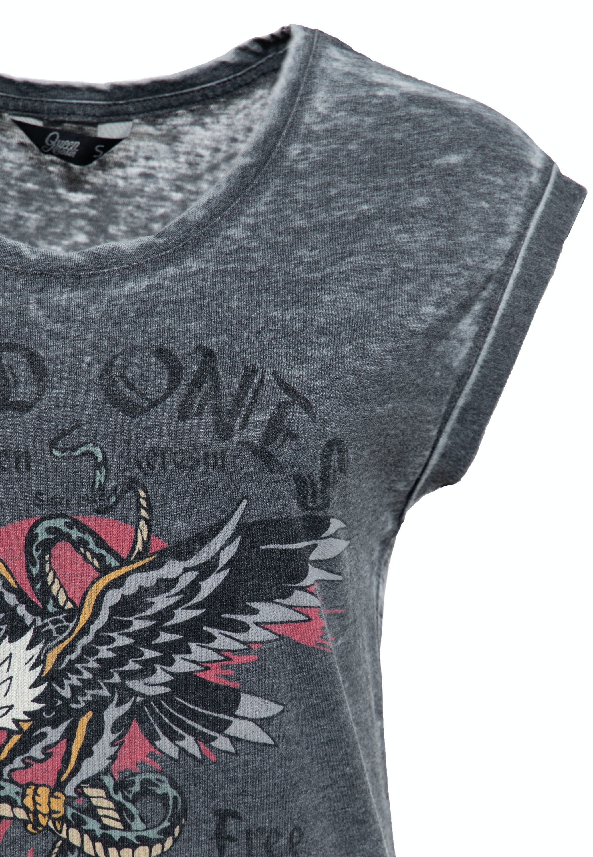 Queen Kerosin - T-Shirt Enzyme Wash «Wild Ones»