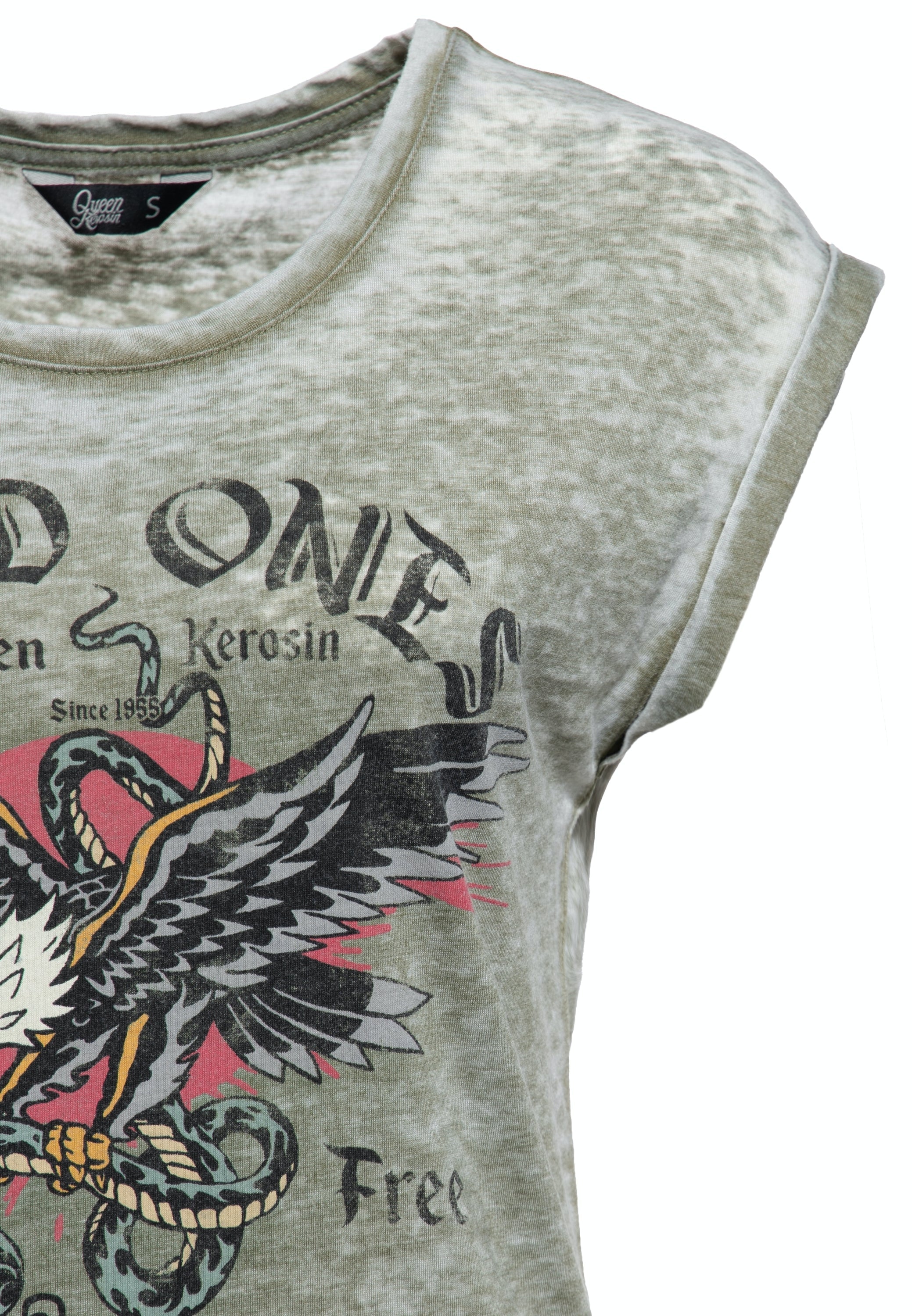 Queen Kerosin - T-Shirt Enzyme Wash «Wild Ones»