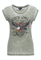Queen Kerosin - T-Shirt Enzyme Wash «Wild Ones»