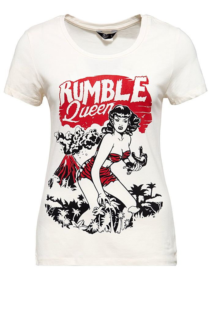 Queen Kerosin T-Shirt im Vintage Look «Rumble Queen»