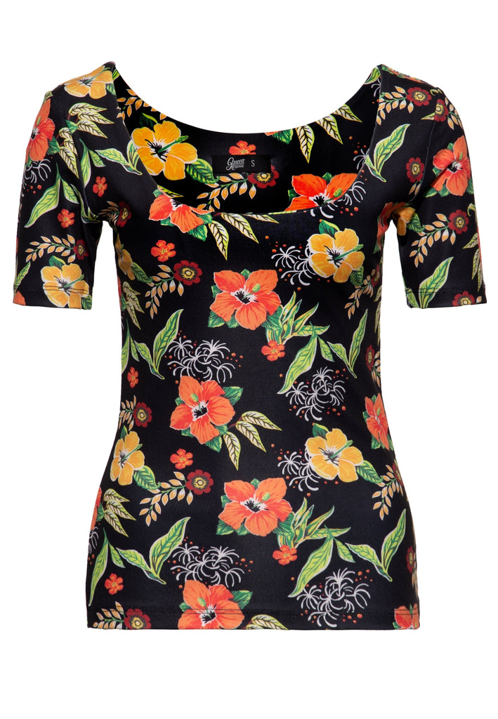 Queen Kerosin T-Shirt mit Allover-Print