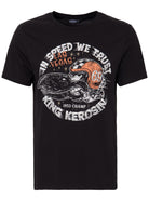King Kerosin - T-Shirt mit Front Print «In Speed we trust»