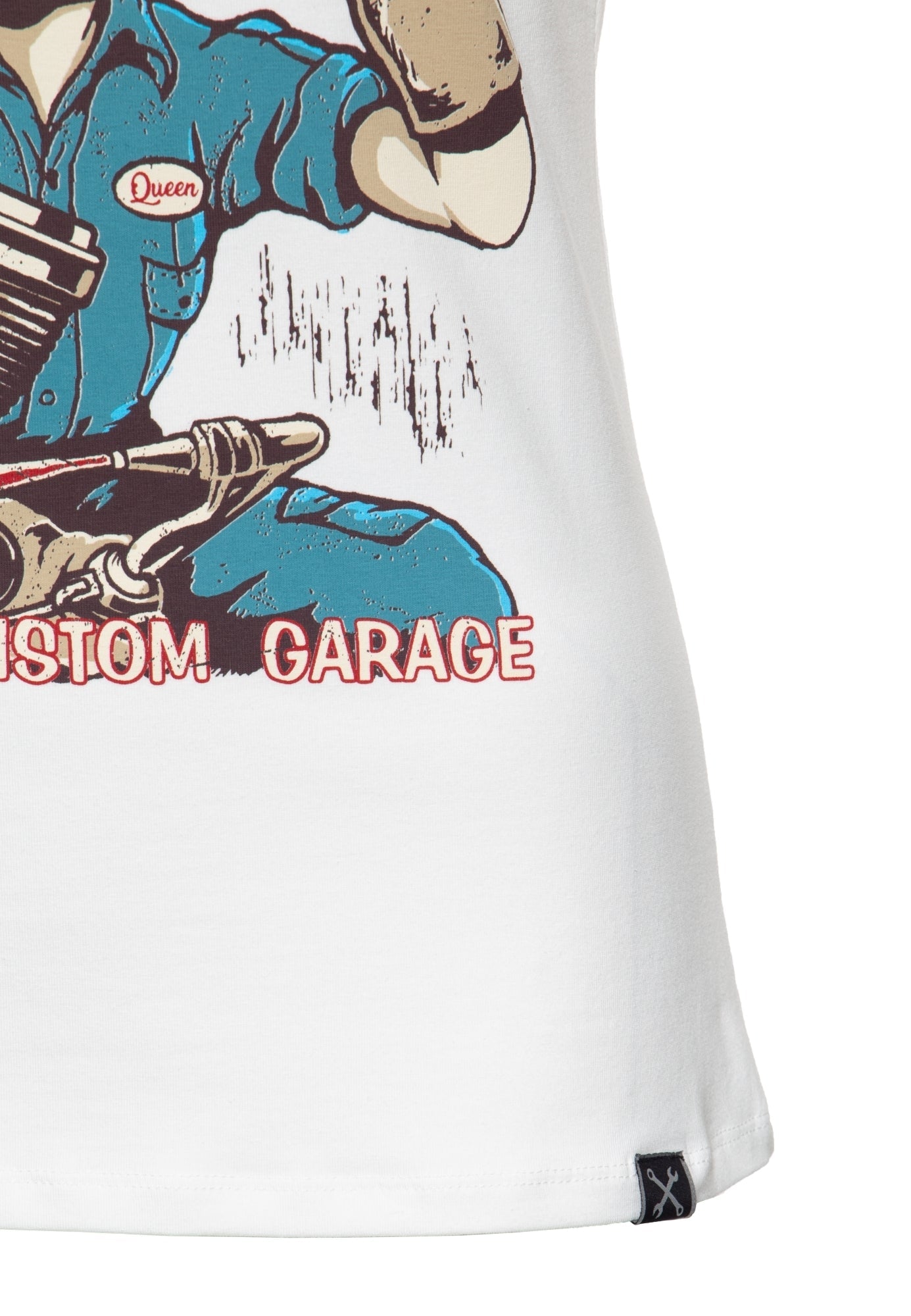 Queen Kerosin - T-Shirt mit Frontprint «Gearhead»