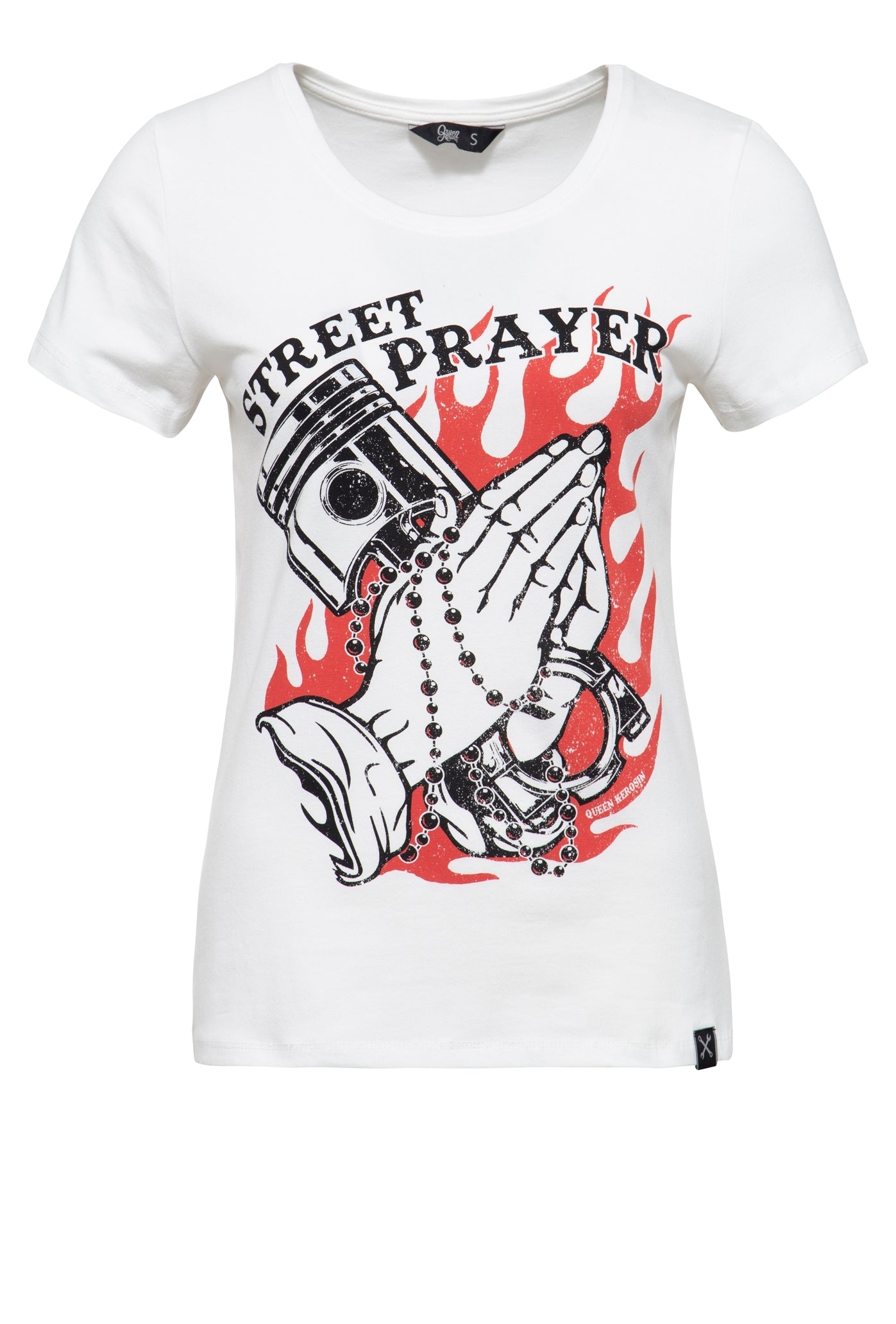 Queen Kerosin - T-Shirt mit Frontprint «Street Prayer»