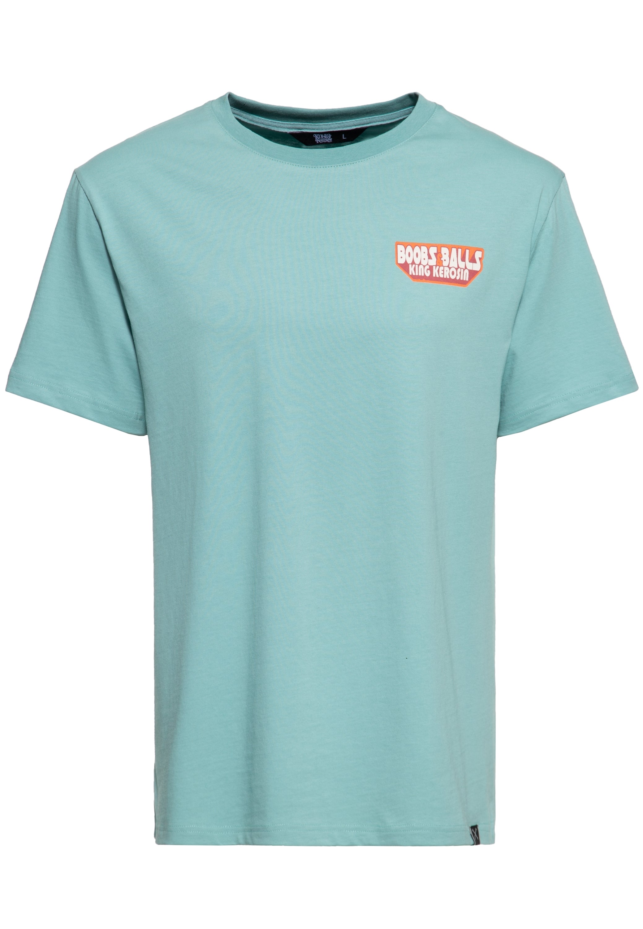 King Kerosin - T-Shirt mit Oldschool-Print «Boobs & Balls»