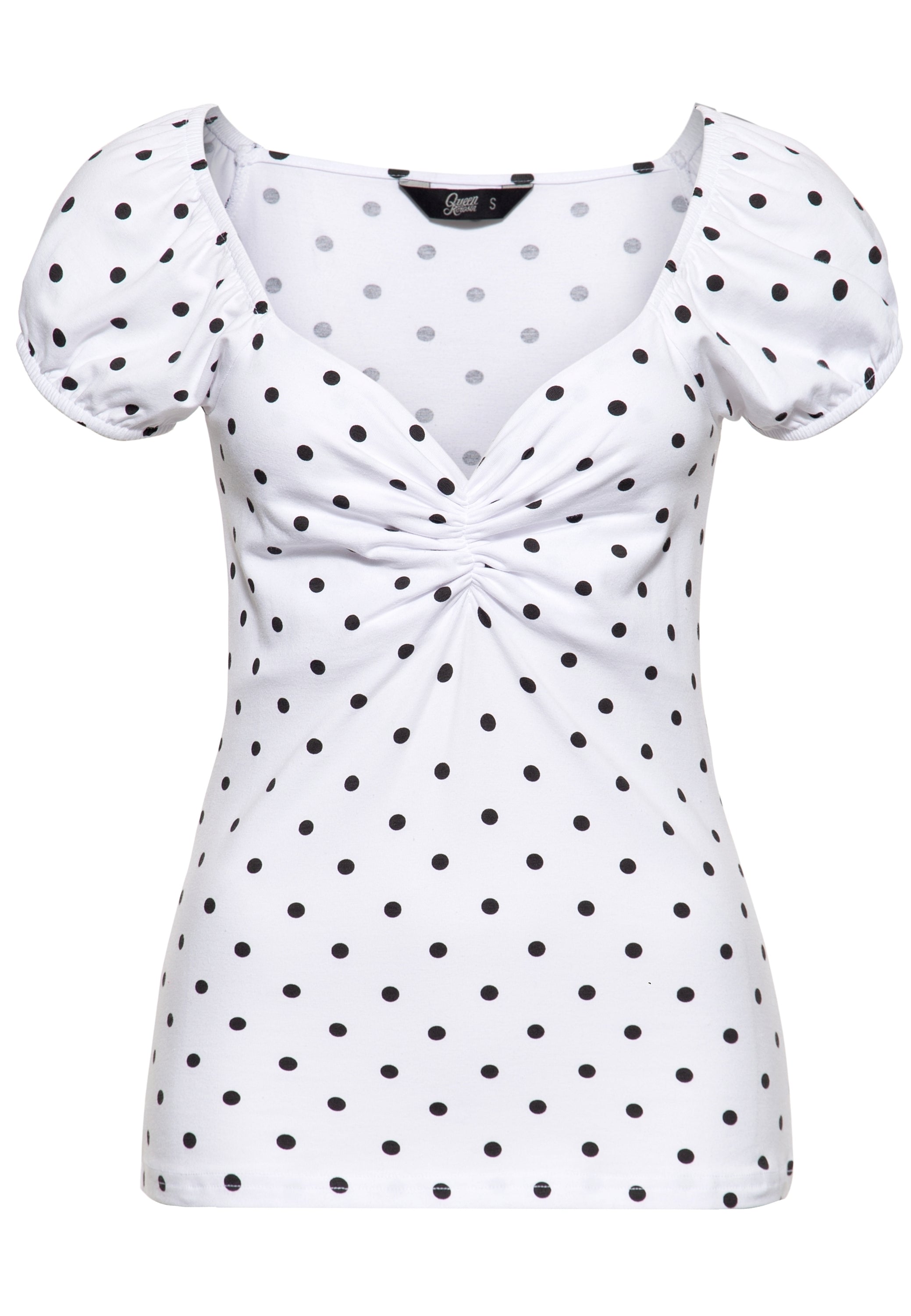 Queen Kerosin - T-Shirt mit Polka-Dots
