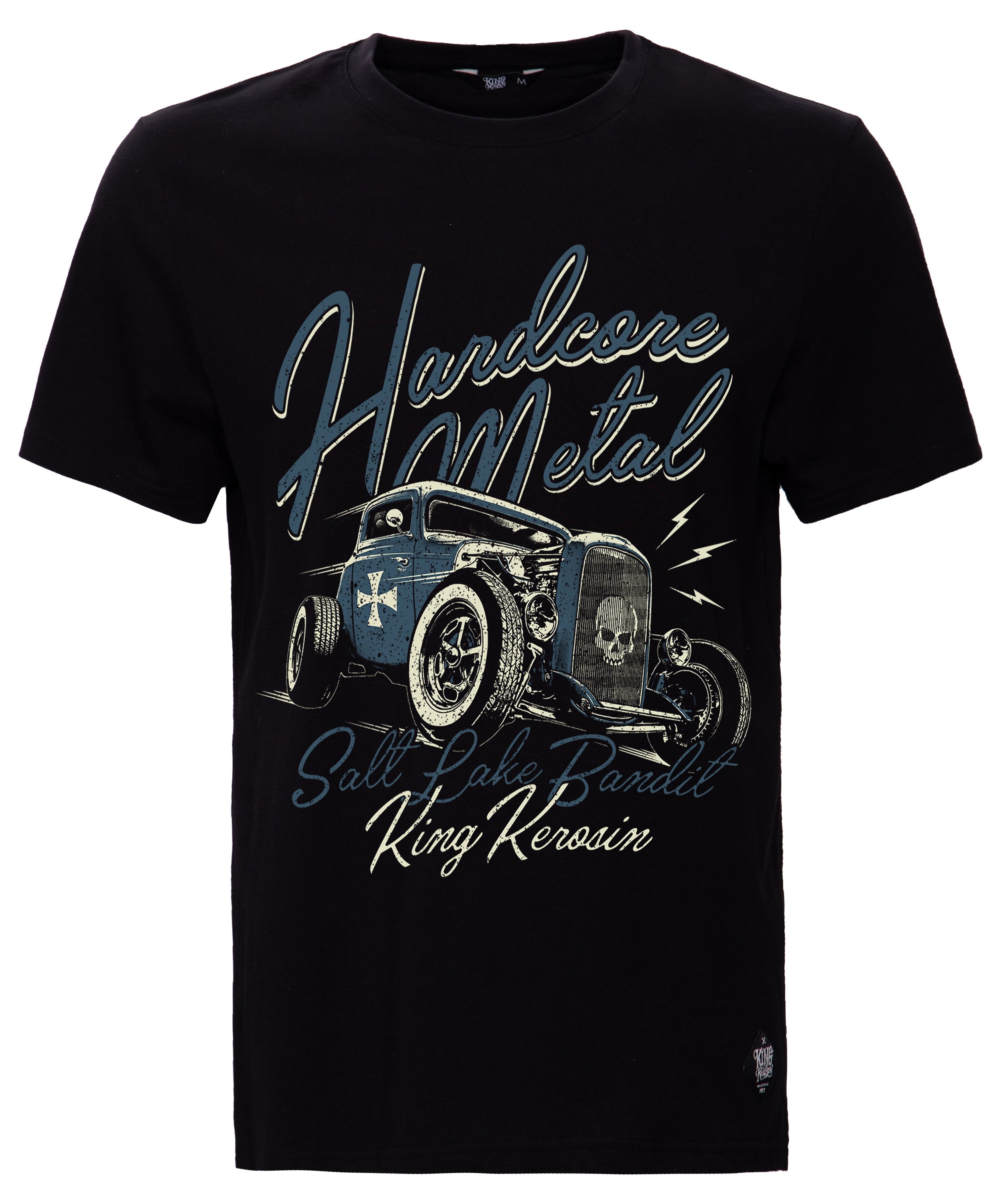 King Kerosin - T-Shirt mit Retro Druck «Hardcore Metal»