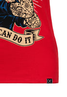 Queen Kerosin - T-Shirt mit Retro-Print «We can do it»