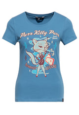 T-Shirt «Purr Kitty Purr» T-Shirts von Queen Kerosin