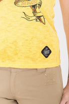 Queen Kerosin - Tank Top mit rockigem Front Druck «F*ck The Rules»
