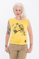 Queen Kerosin - Tank Top mit rockigem Front Druck «F*ck The Rules»