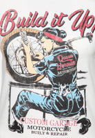 Queen Kerosin - Vintage Contrast T-Shirt «Built it up!»