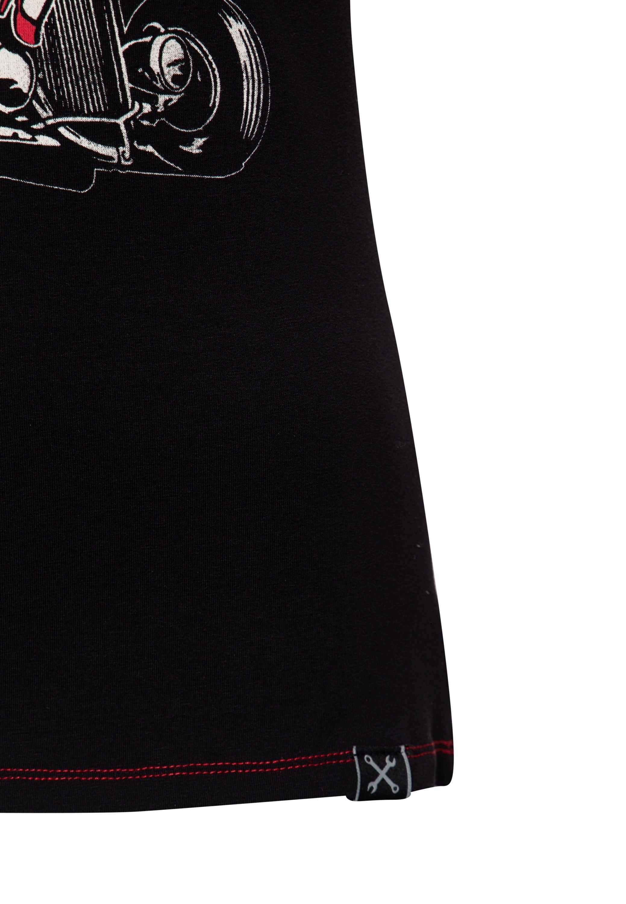 Queen Kerosin - Vintage Contrast T-Shirt «East Side Babe»