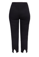 Queen Kerosin - Vintage High Waist Capri Hose mit floralen Stickereien