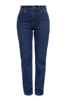 Queen Kerosin - Vintage High Waist Jeans mit geradem Bein «Melly»