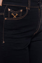 Queen Kerosin - Vintage High Waist Jeans mit geradem Bein «Melly»