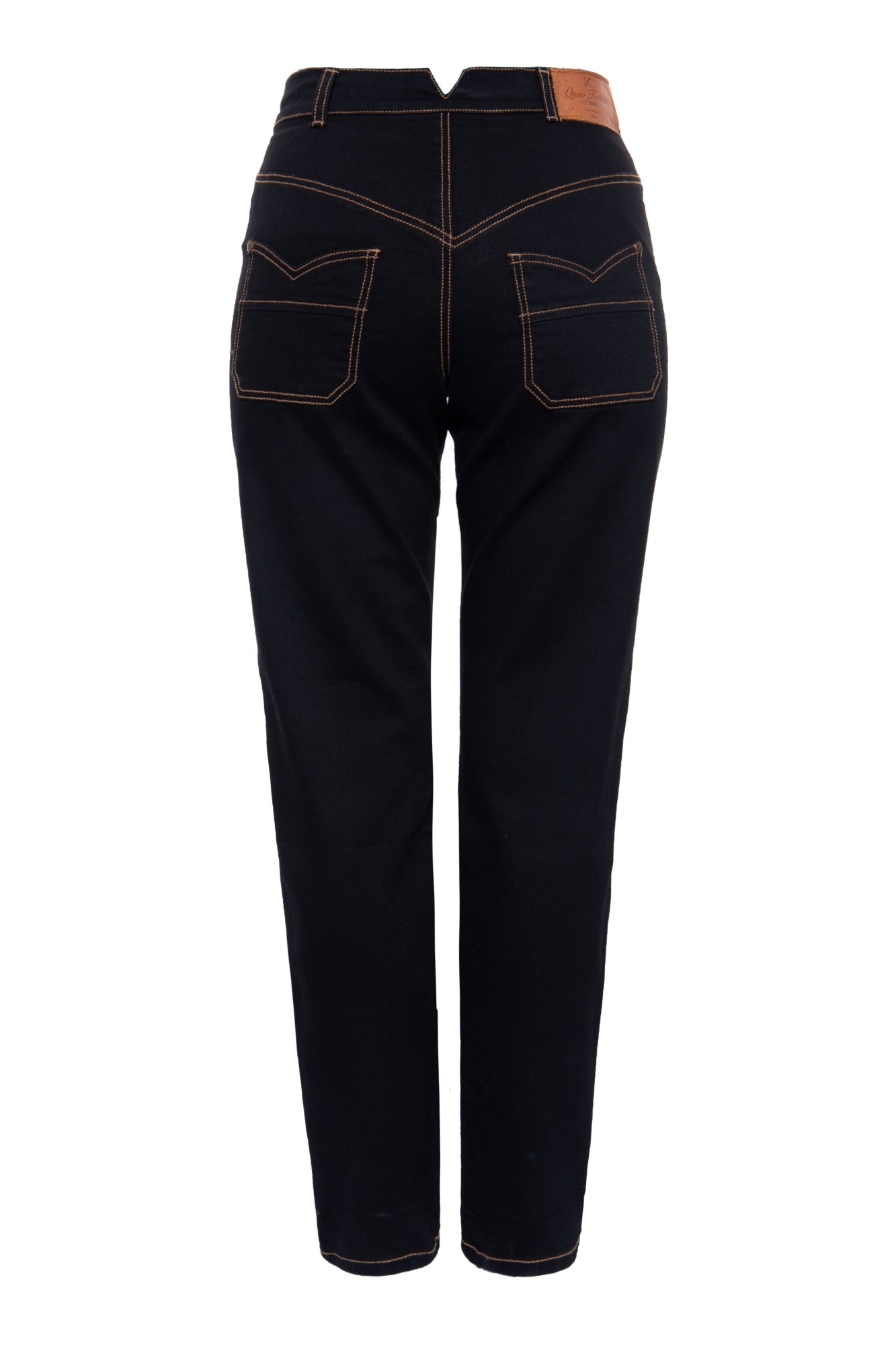Queen Kerosin - Vintage High Waist Jeans mit geradem Bein «Melly»