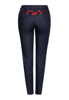 Queen Kerosin - Western Jeanshose «Roses»