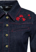 Queen Kerosin - Western Pencil Kleid «Roses»