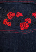 Queen Kerosin - Western Pencil Kleid «Roses»
