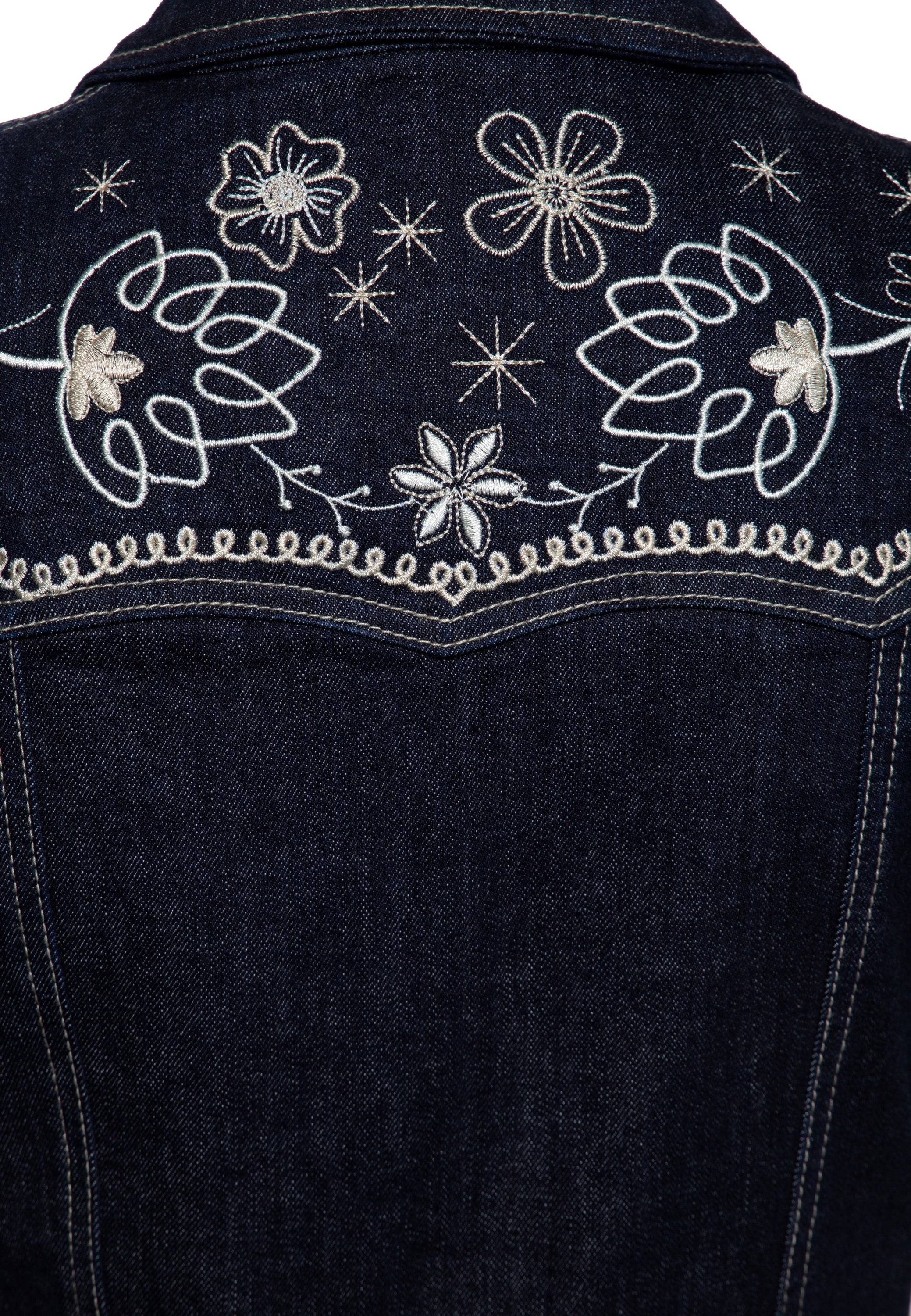 Queen Kerosin - Western Swing Kleid mit Stickerei