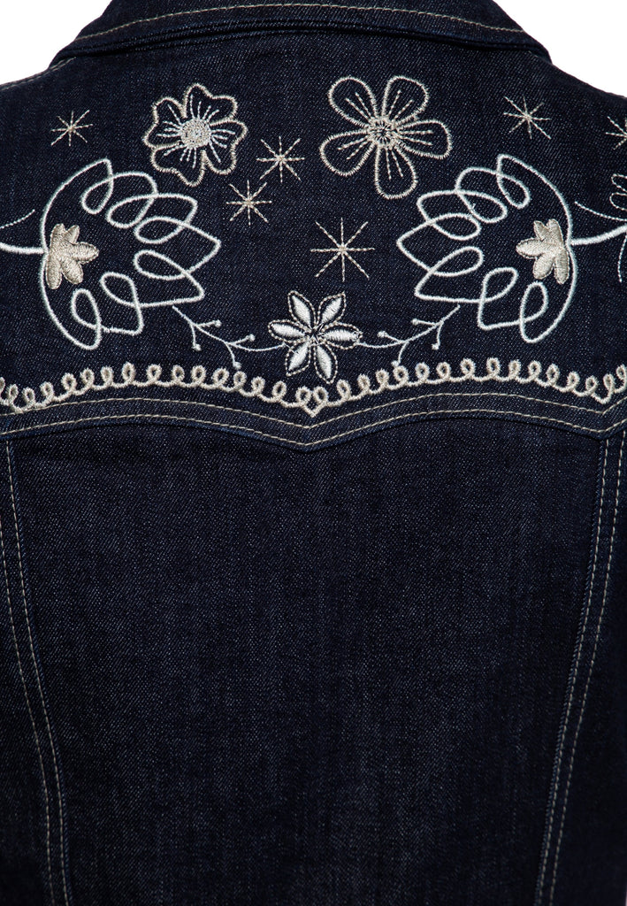Queen Kerosin - Western Swing Kleid mit Stickerei
