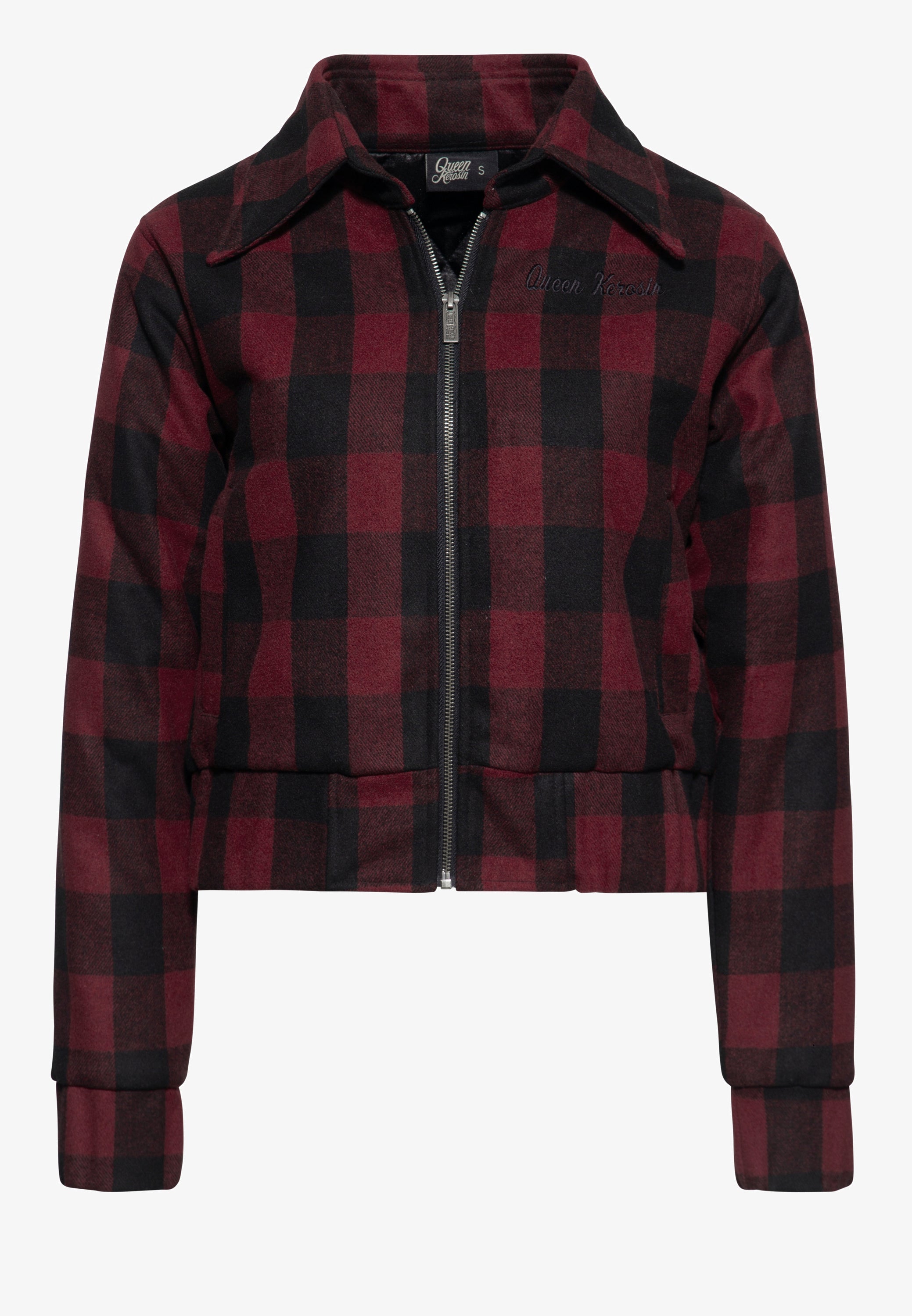 Queen Kerosin - Wolljacke mit Karo-Muster