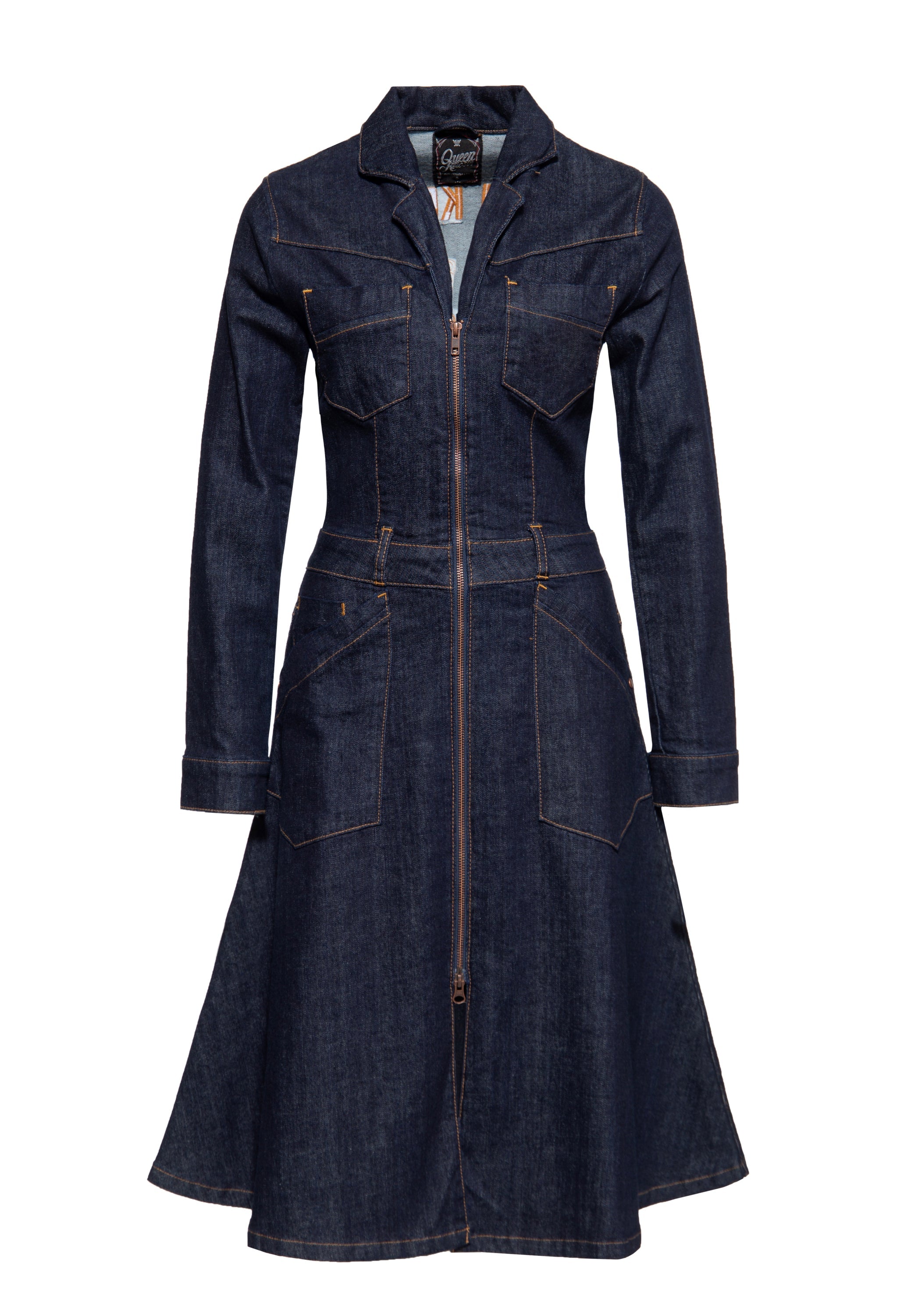 Queen Kerosin - Worker Swing Kleid «Queen S. 1955»
