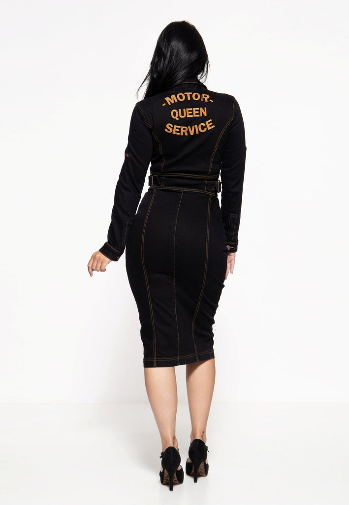 Queen Kerosin Workwear Pencil Dress