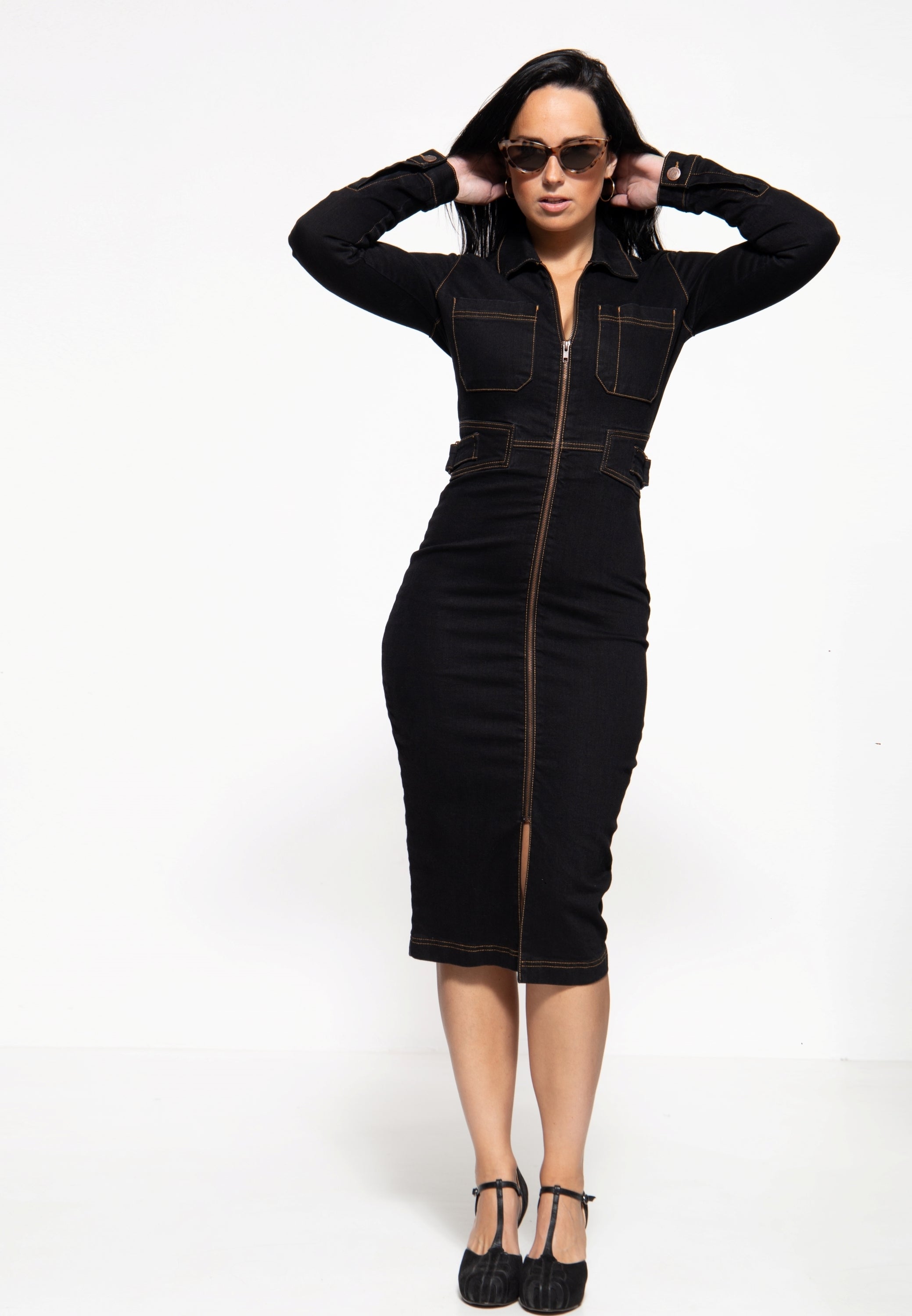 Queen Kerosin - Workwear Pencil Dress