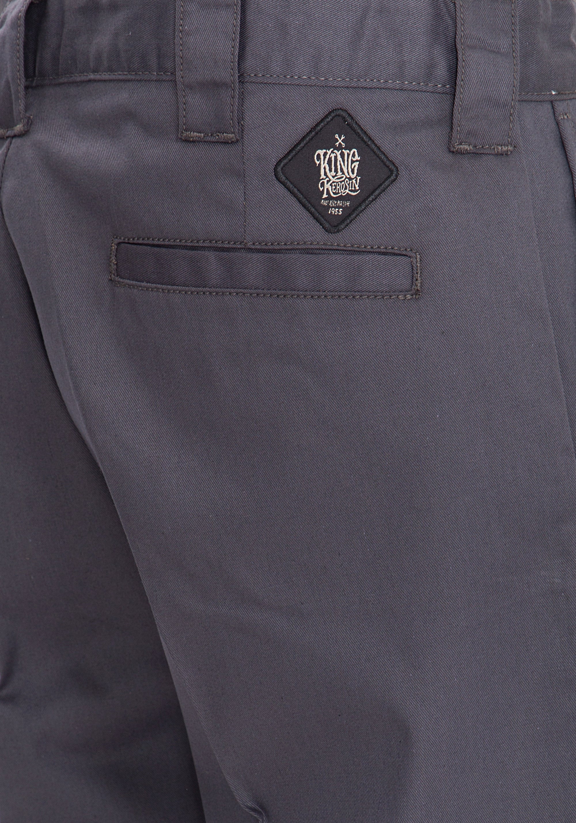 King Kerosin - Workwear Shorts in Oil-Washed Optik «Garage Wear»