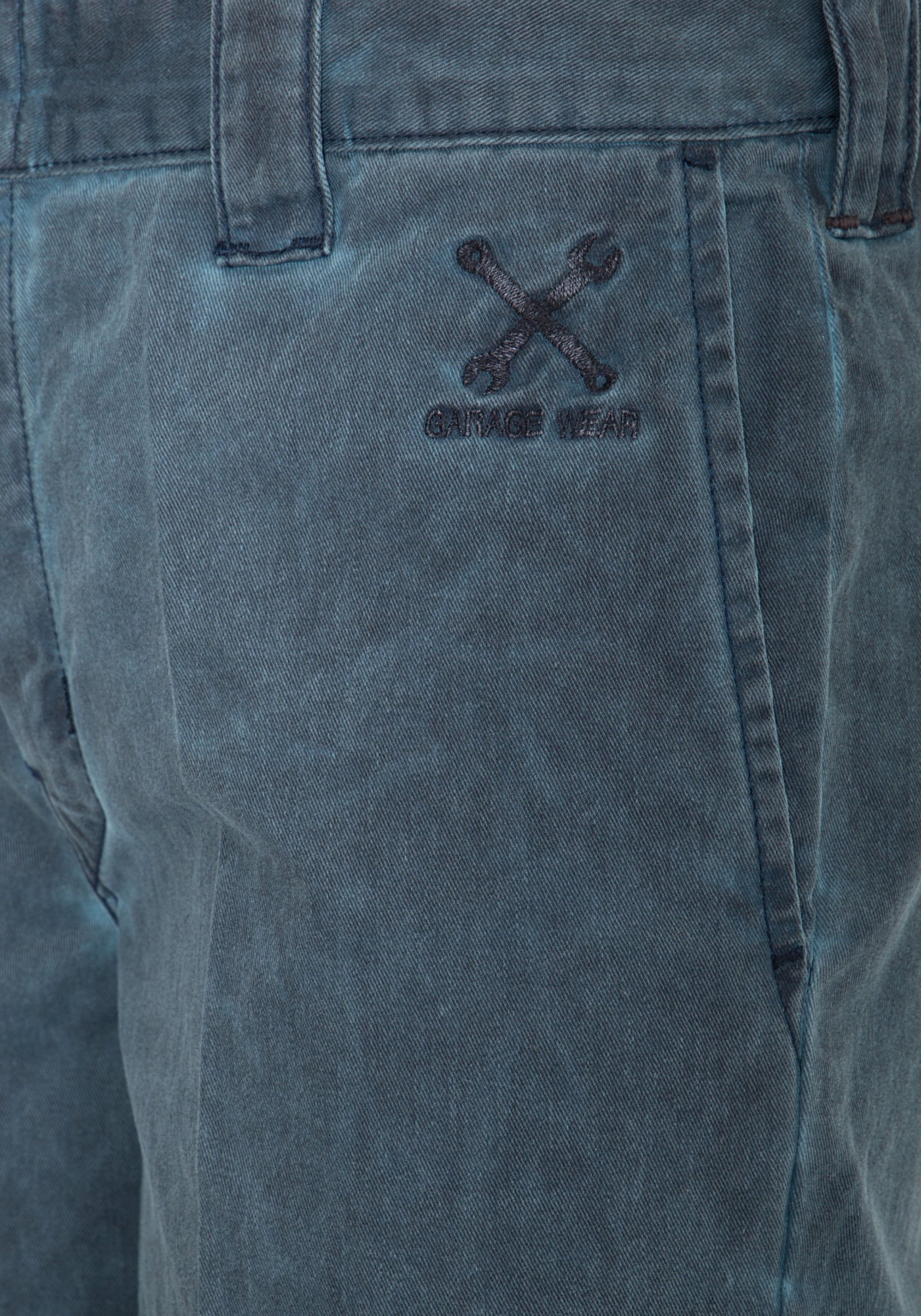 King Kerosin - Workwear Shorts in Oil-Washed Optik «Garage Wear»