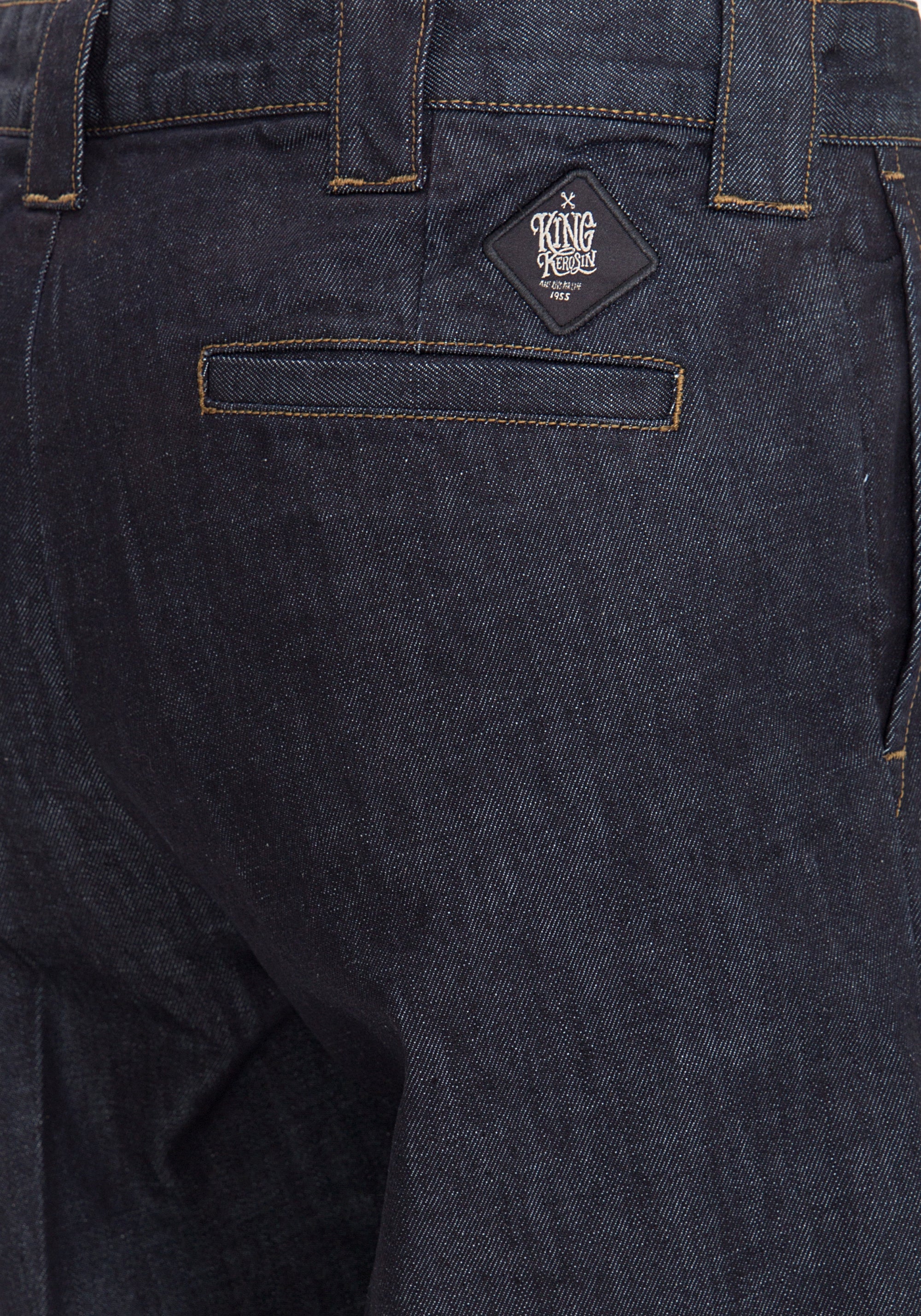 King Kerosin - Workwear Shorts in Oil-Washed Optik «Garage Wear»