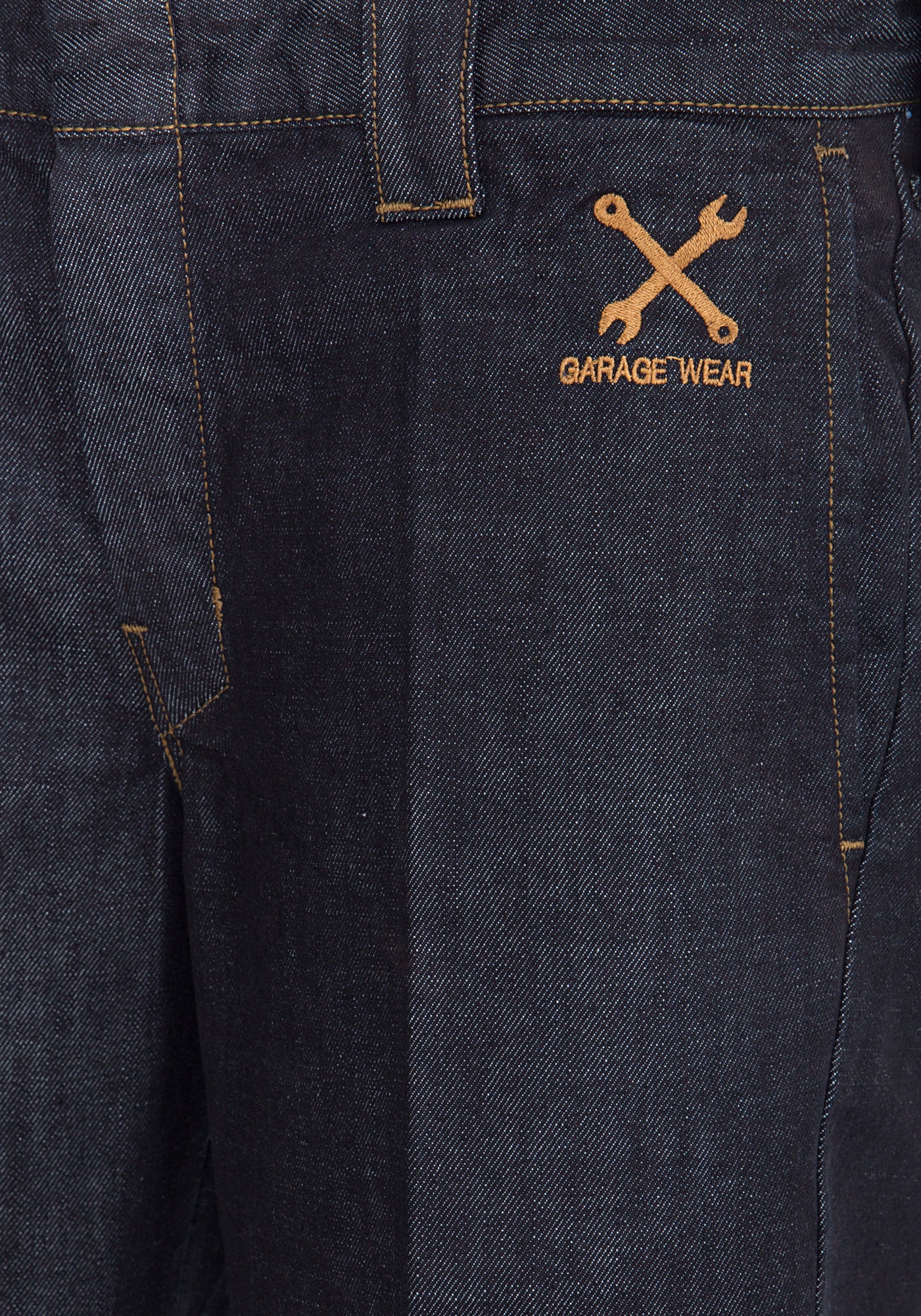 King Kerosin - Workwear Shorts in Oil-Washed Optik «Garage Wear»